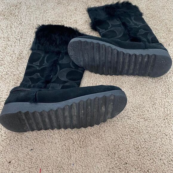 Coach Women's Black Boots - Picture 2 of 5